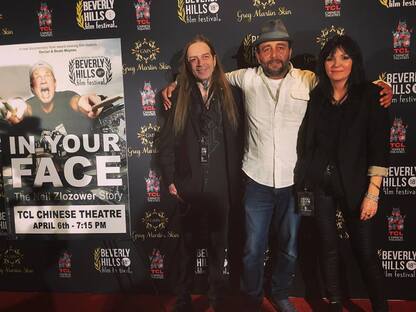 Beverly Hills Film Festival Founder Nino Simone with filmmakers Declan & Beate Maynes